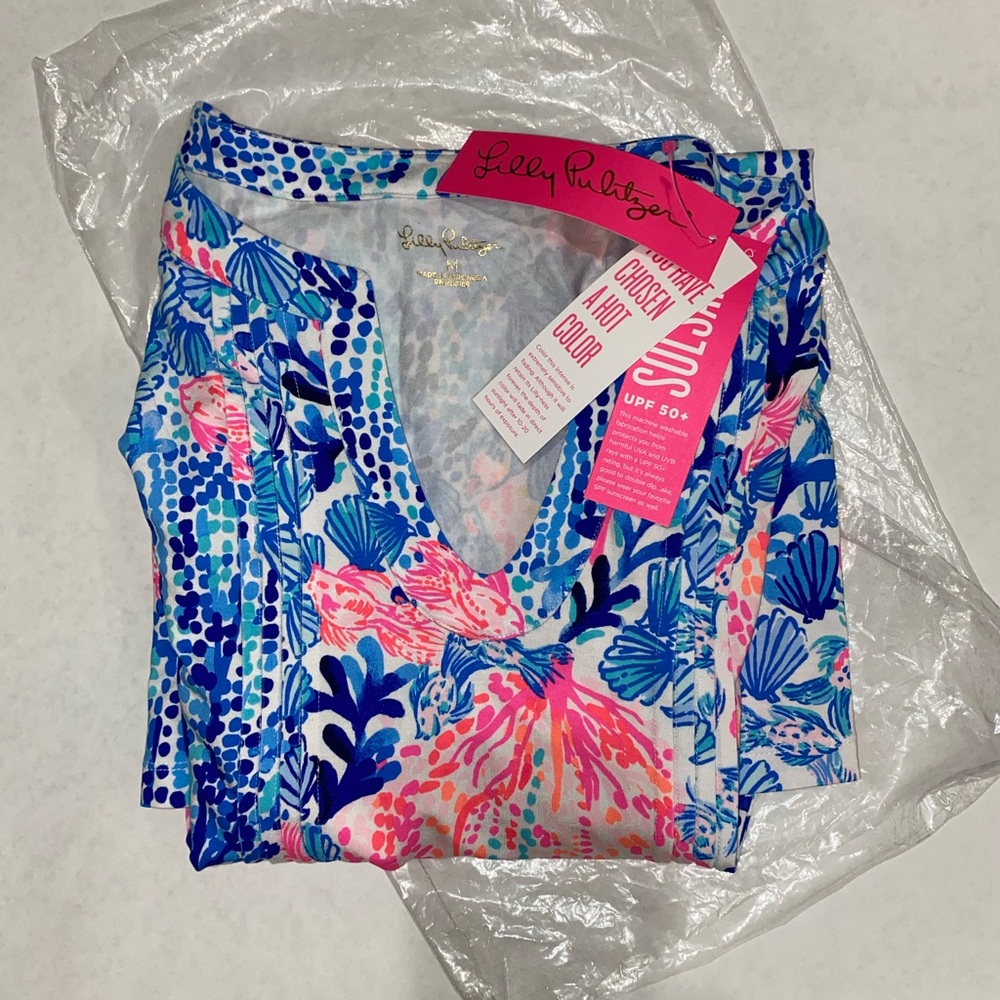 Lilly Pulitzer UPF 50+ Beverlynn Dress Resort White Sway With Me NWT  Size M